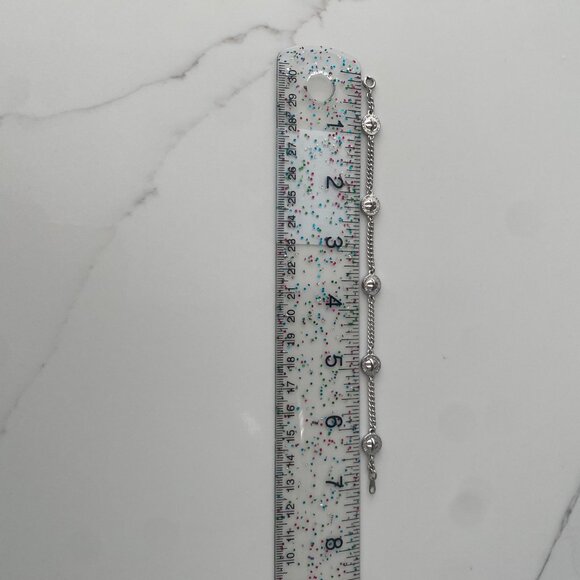 Marc by Marc Jacobs Silver Logo Disc/Coin Bracelet - Picture 4 of 6